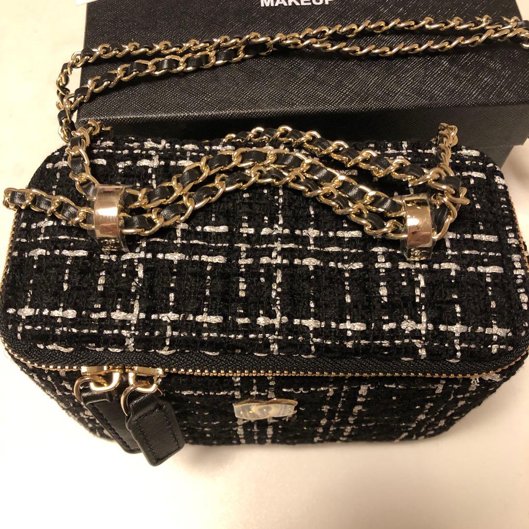 CHANEL メイクアップポーチ ツイード製
