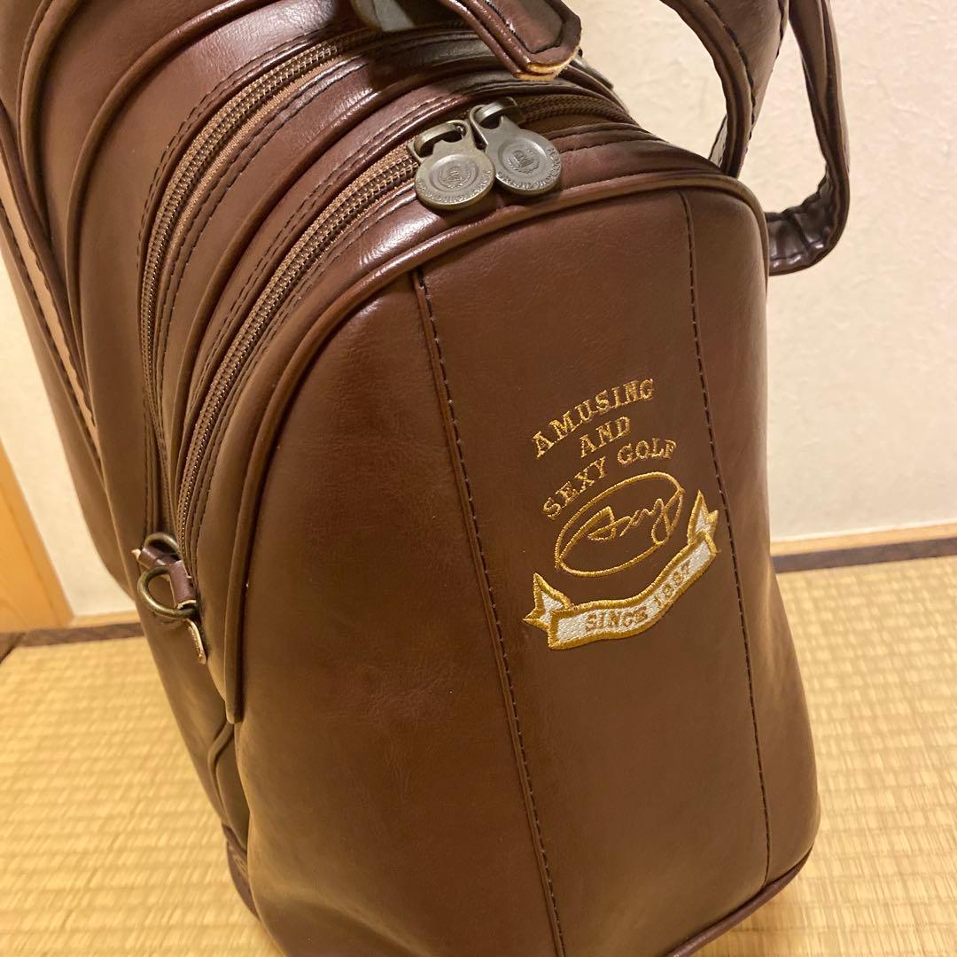 【美品】ミズノ最高級ブランド グランドモナーク キャディバッグ&ロゴ入り傘