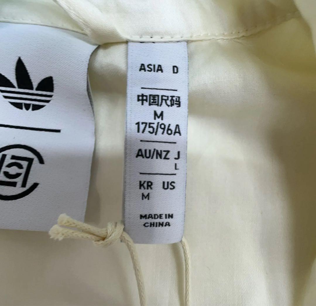新品M ADIDAS X CLOT ボウリングシャツ ホワイトJP1599