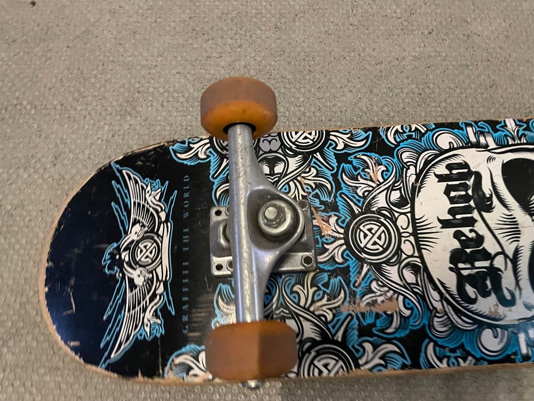 スカルデザイン スケートボード コンプリート
