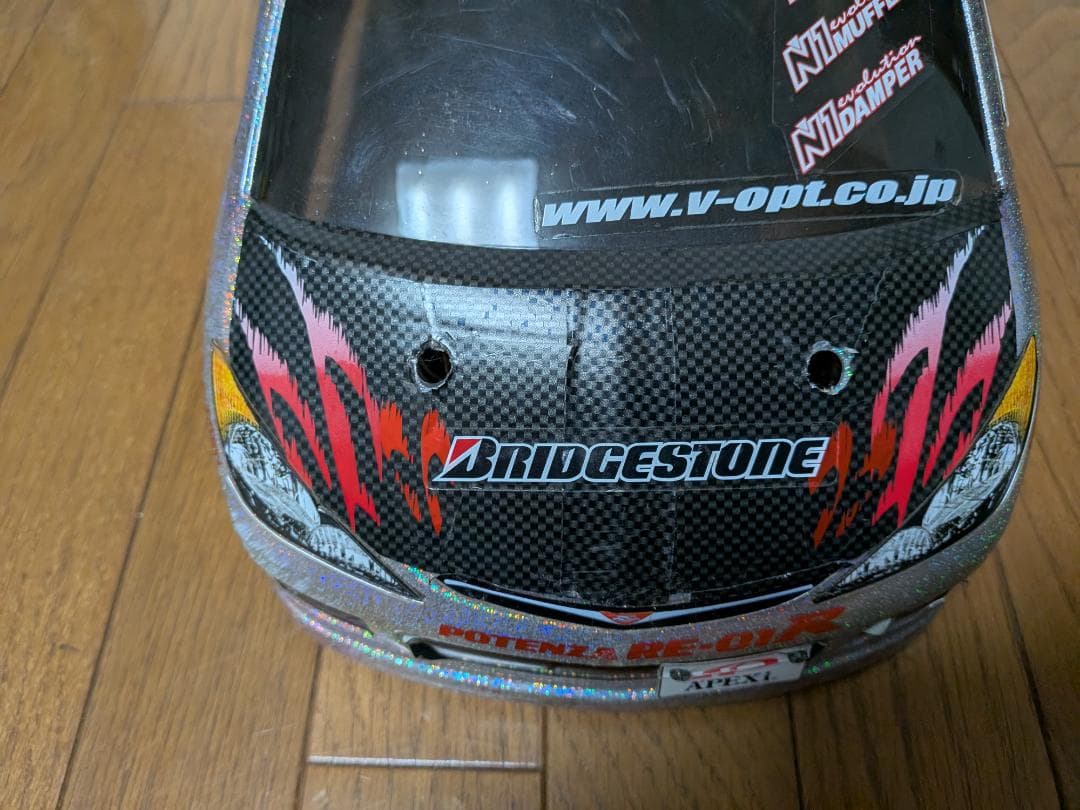 ラジコン ボディ エステマ タミヤ TRF416WE 穴