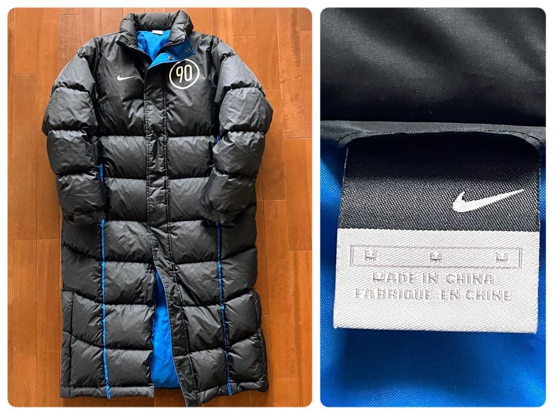 ★NIKE ナイキ TOTAL90 ロングダウンコート ベンチコート M