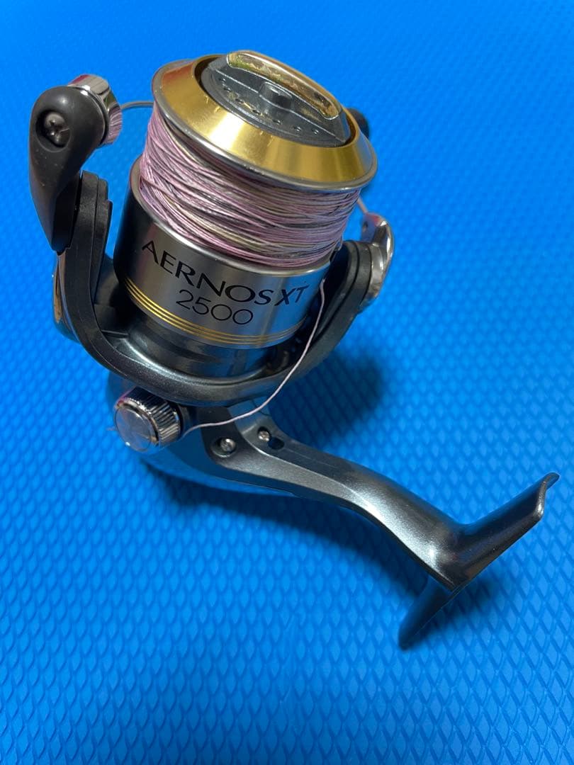 SHIMANO AERNOS XT 2500 スピニングリール ライン付き 中古