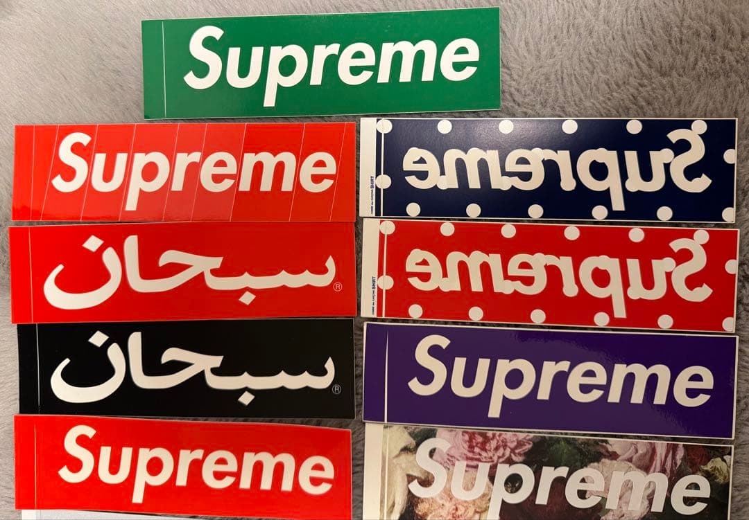 Supreme ボックスロゴステッカー　ロンドン　ティファニー　ギャルソン