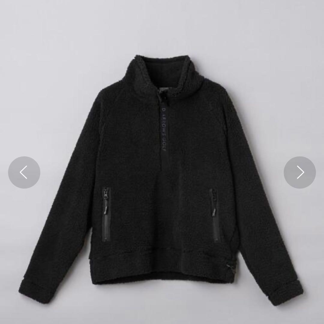 UNITED ARROWS GOLF ボア ハーフジップ プルオーバー
