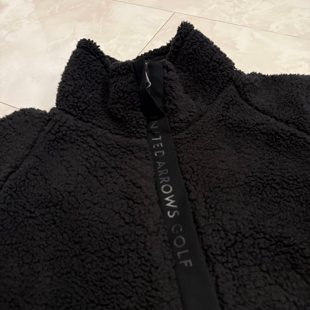 UNITED ARROWS GOLF ボア ハーフジップ プルオーバー