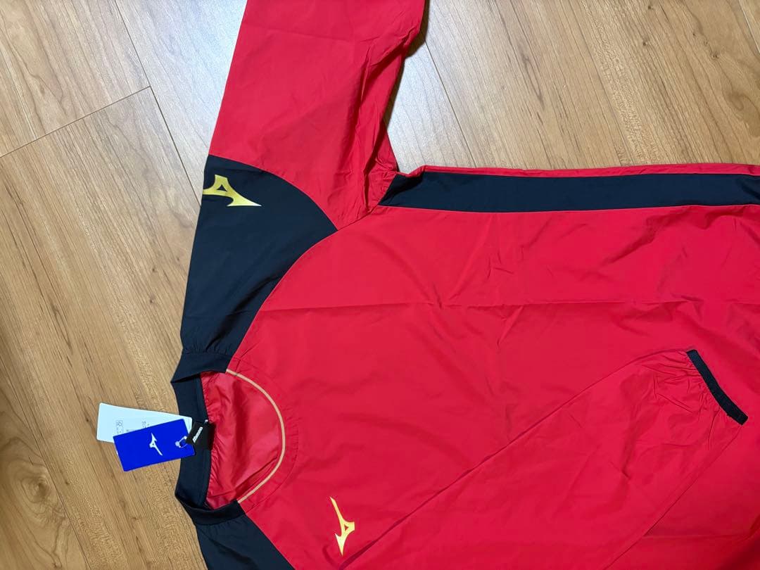 Mizuno 長袖ジャケット P2ME101682 レッド/ネイビー