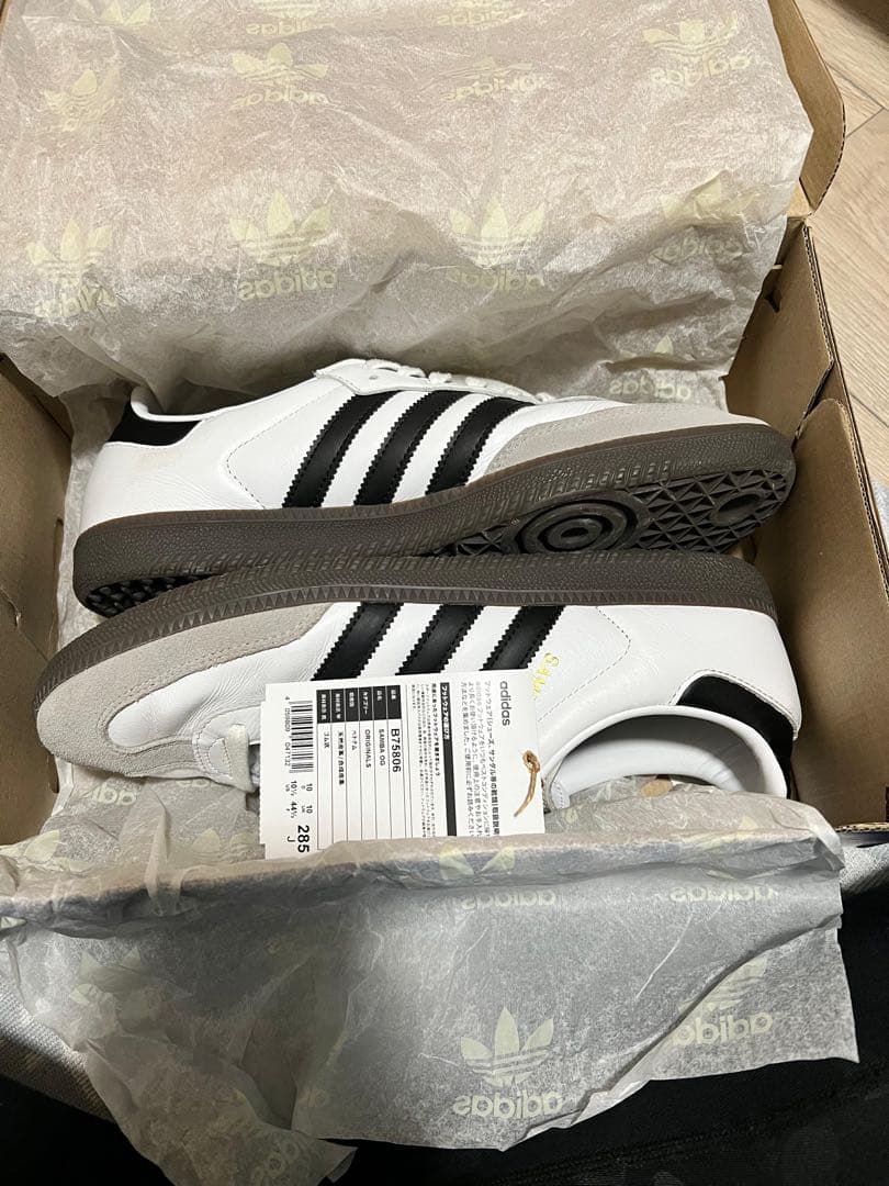 adidas SAMBA OG ホワイト/ブラック/グレー 10 27.5