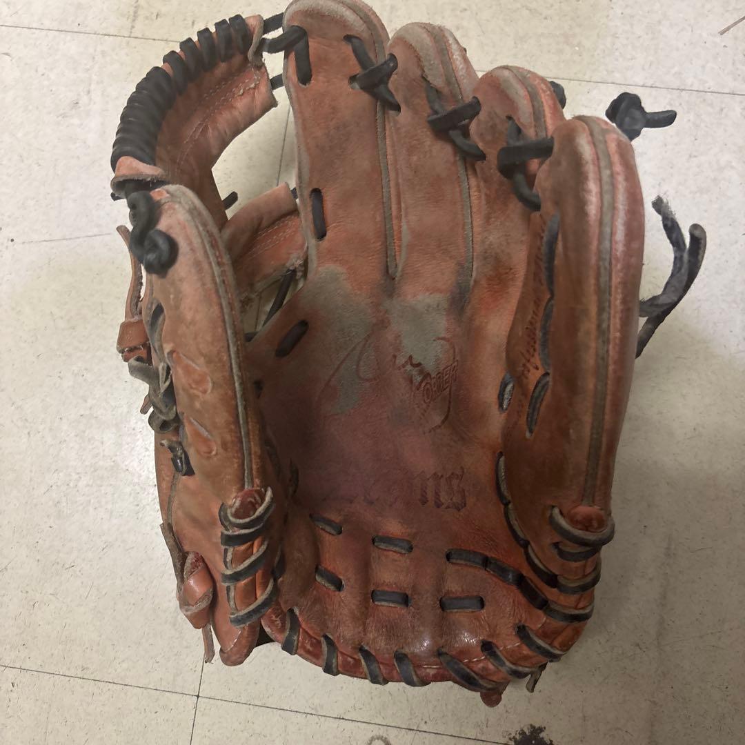 ジームス硬式野球グローブ ブラウン 使用感あり