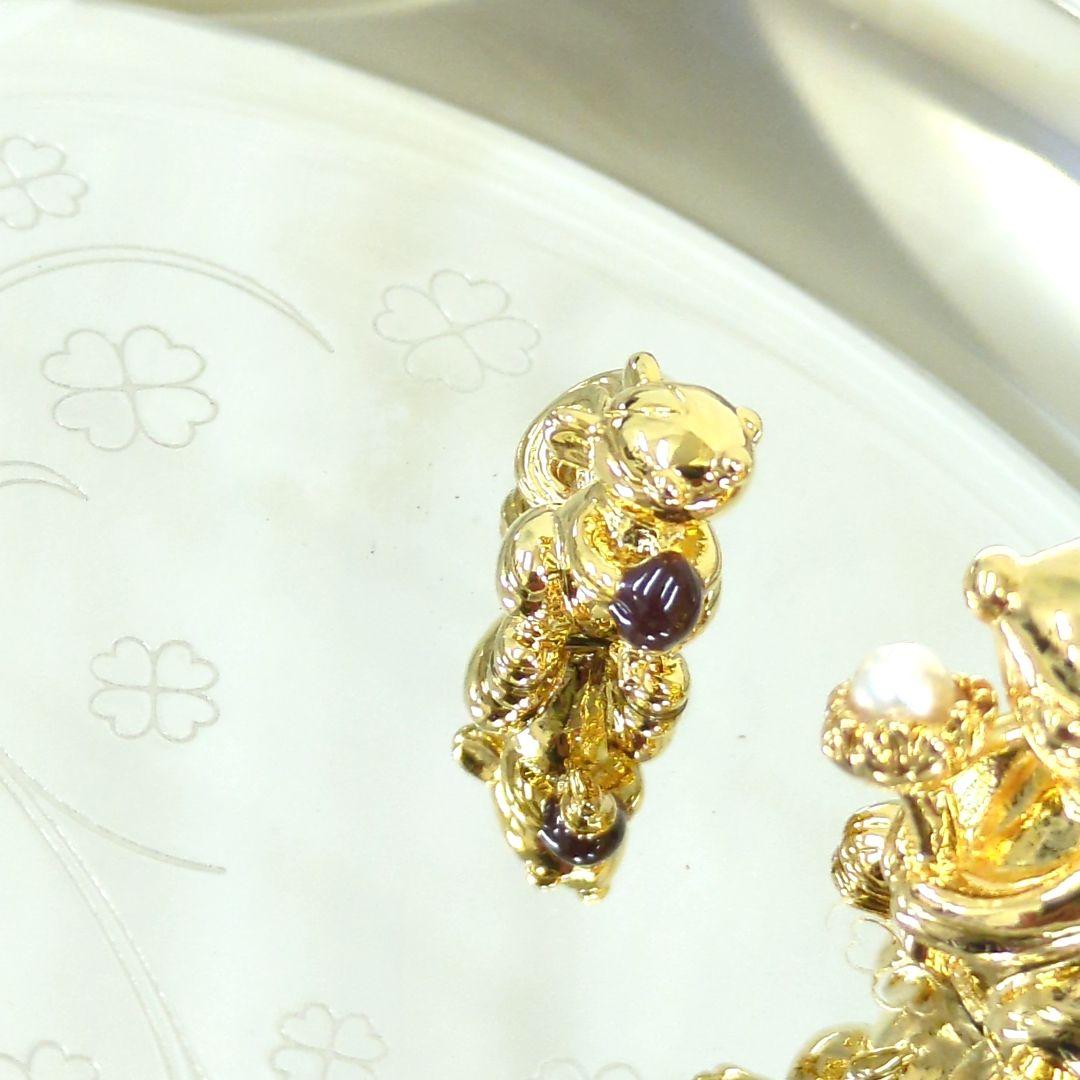 ミキモト パール アクセサリートレイ リス シルバー ゴールドカラー【美品】