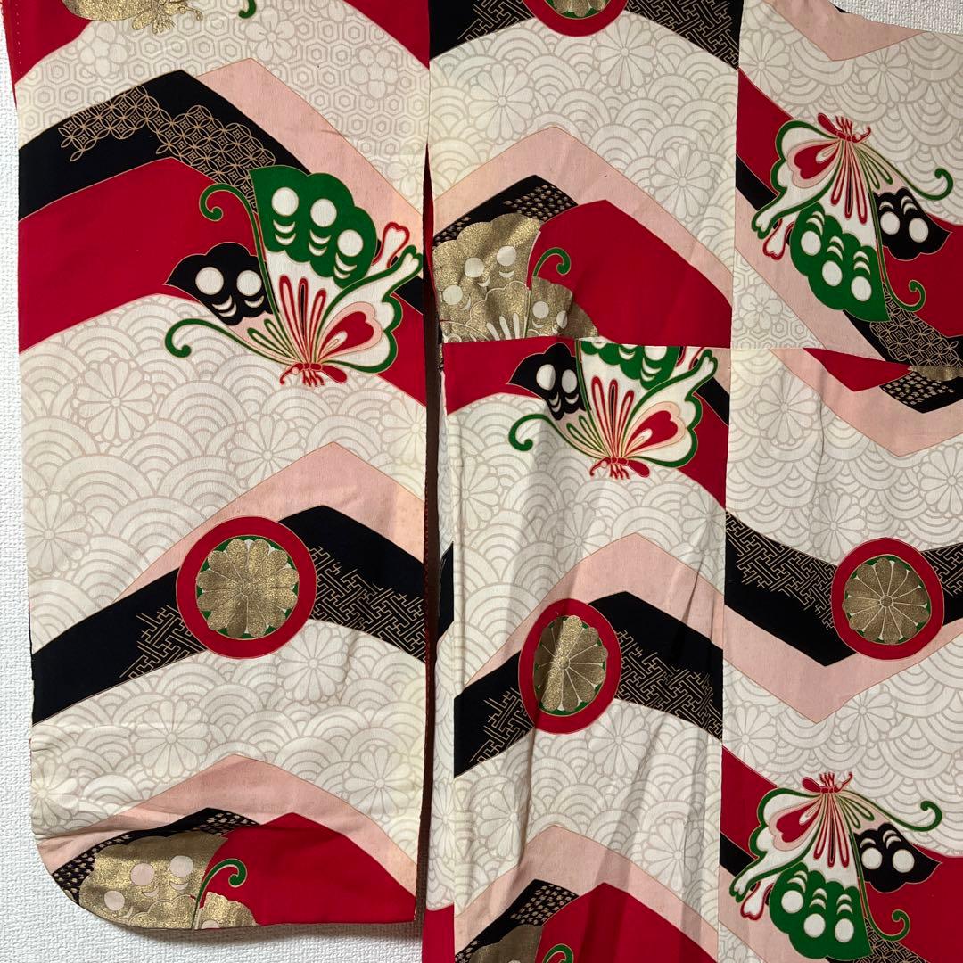 七五三　7歳　ハーフ成人式　正絹　アンティーク