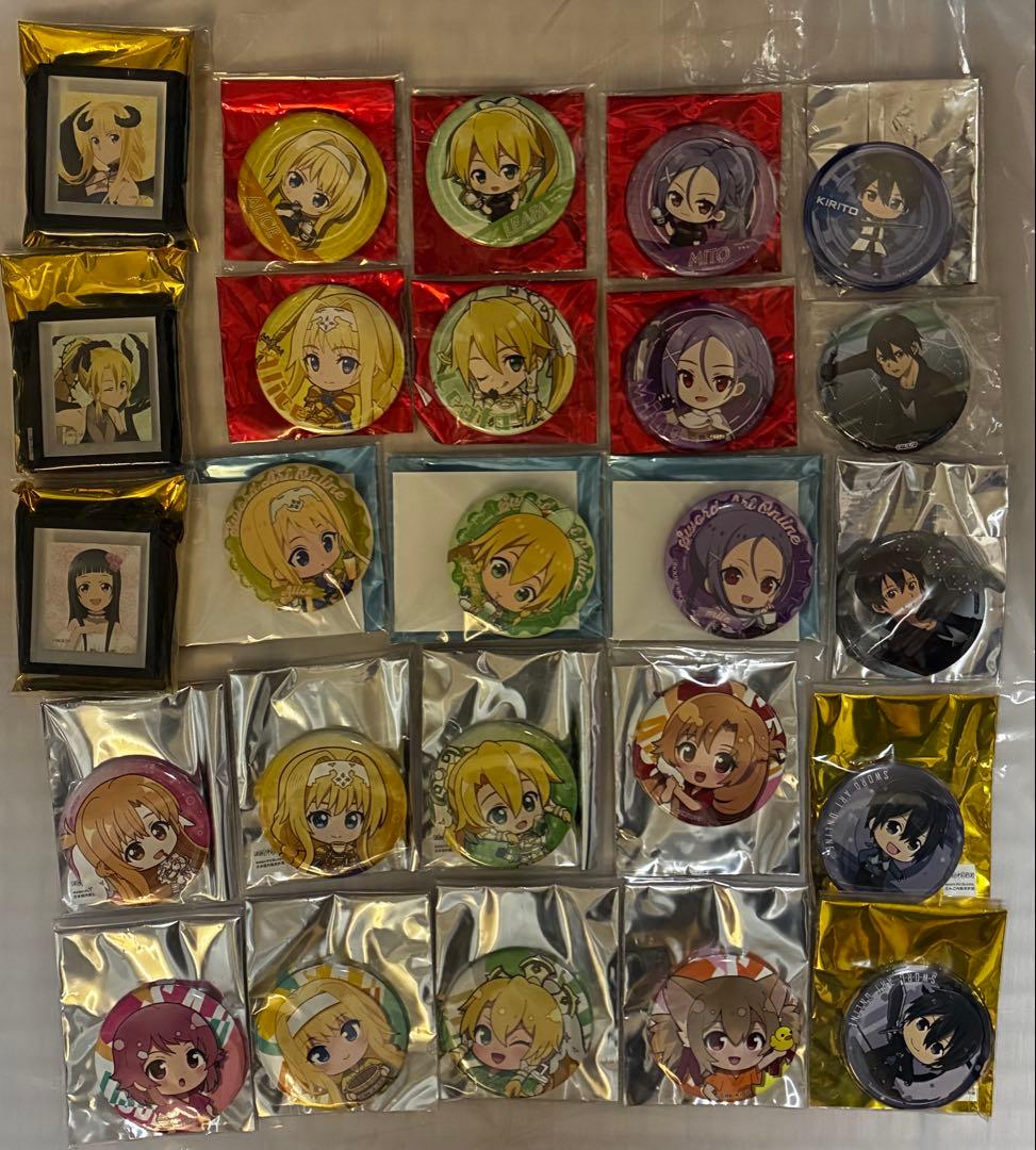 シュタインズ・ゲート コースター 特典 BIG缶バッジ SAO ランダムグッズ