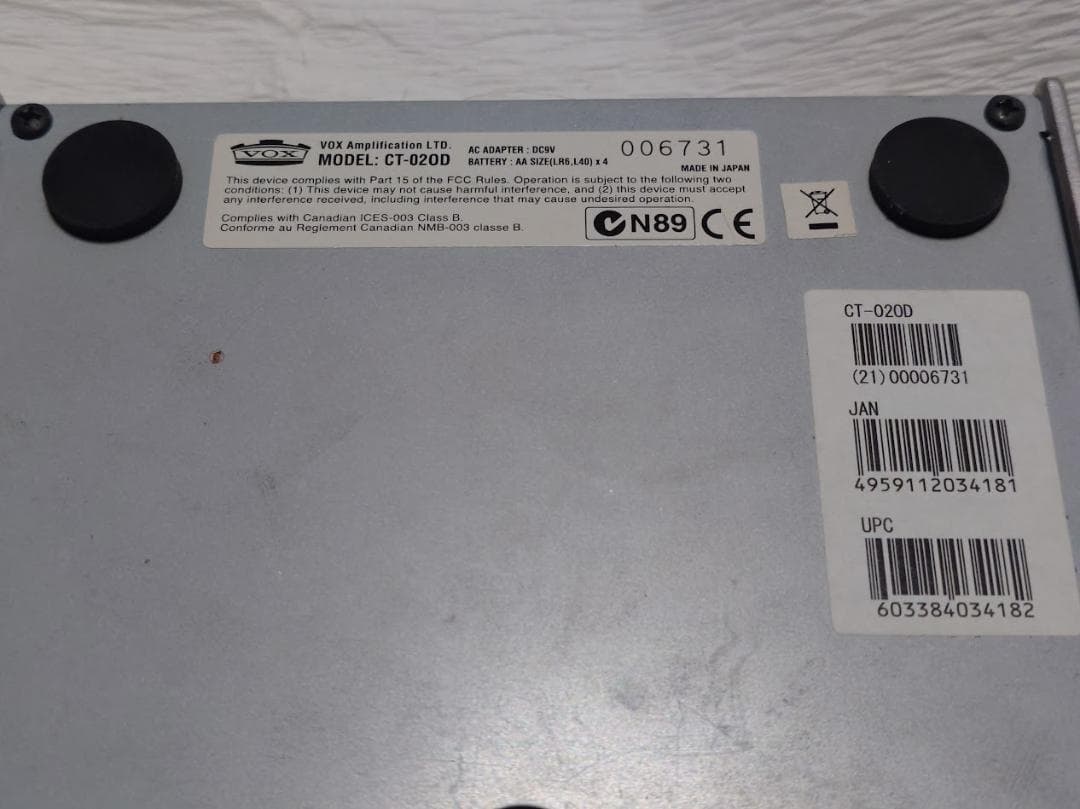 【完動品】VOX COOLTRON BIG BEN OVERDRIVE真空管搭載