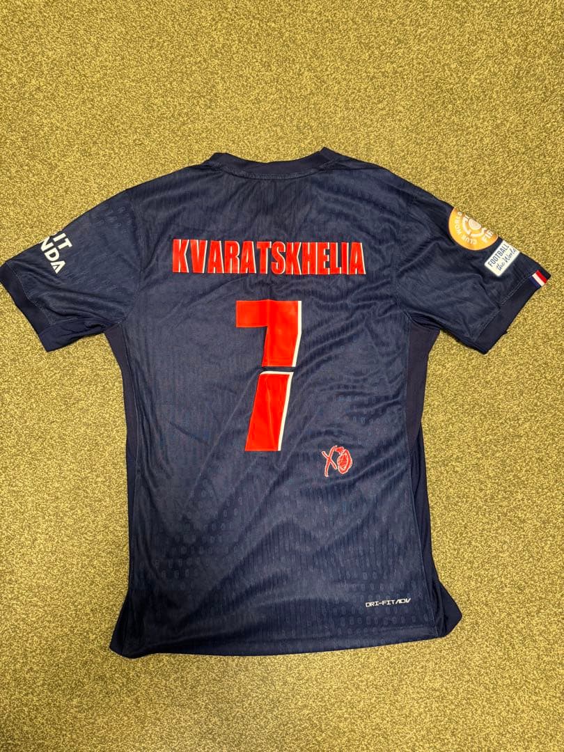 psg クヴァラツヘリア パリサンジェルマン ユニフォーム オーセンティック