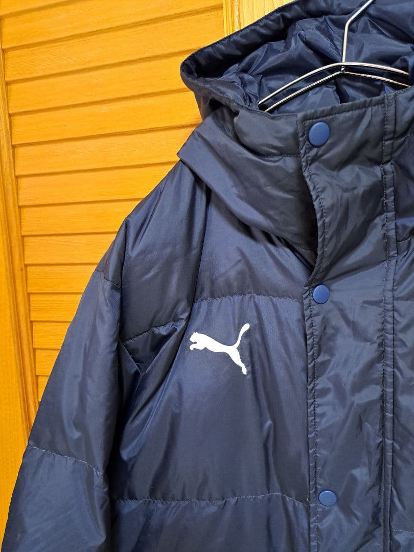 PUMA プーマ ネイビー ベンチコート フード Ｌサイズ