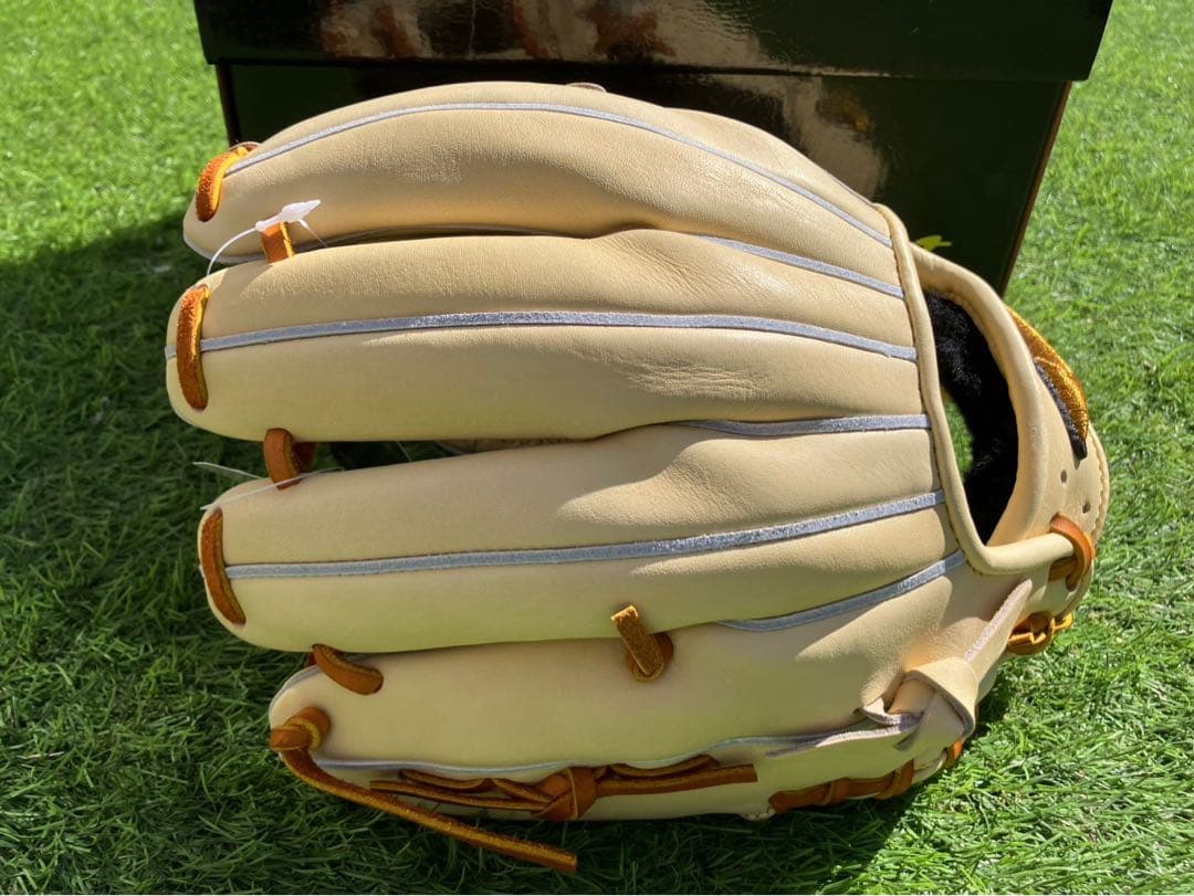 おれんじうさぎ 新品未使用　ミズノプロ　硬式　USキップレザー　内野