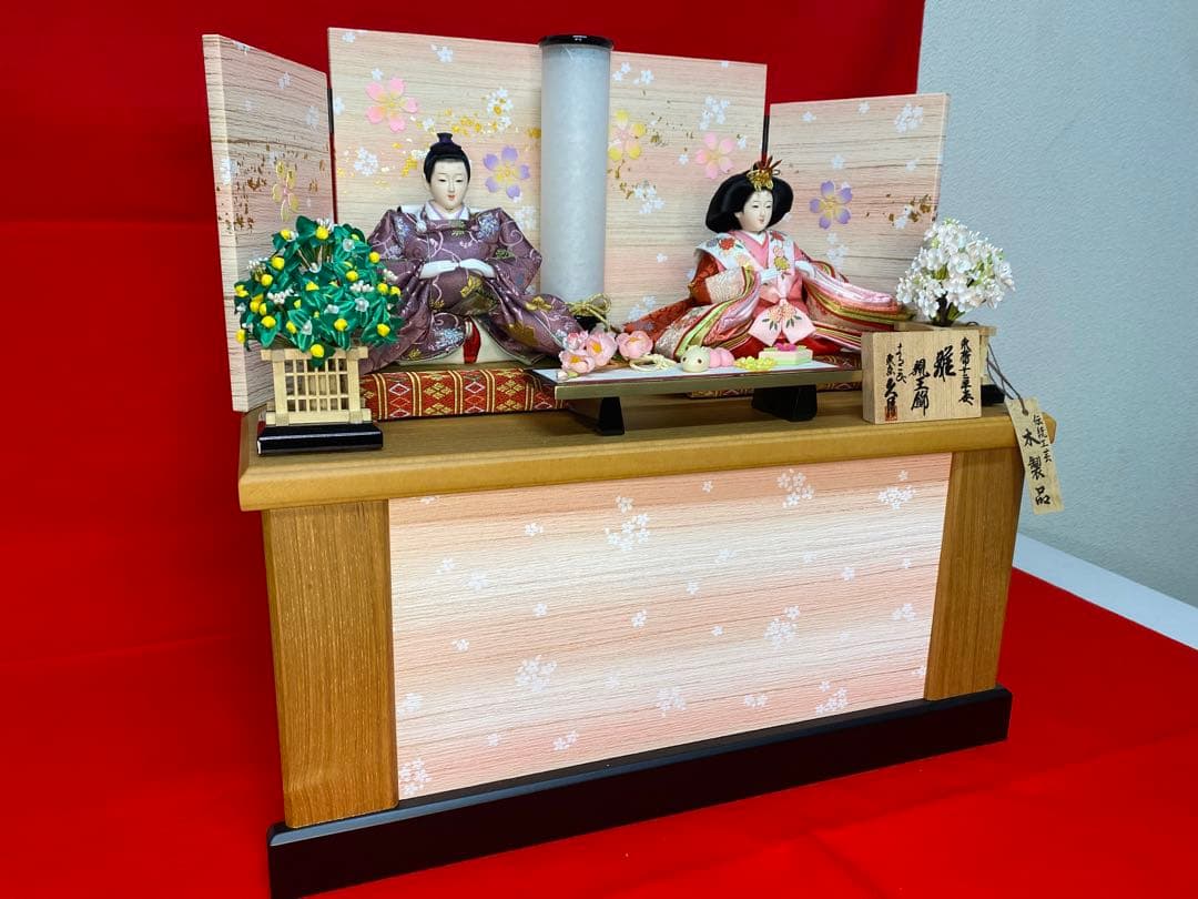 東京久月　雛人形　親王飾り収納セット・サイズ間口約５０×奥行約３０×高さ約４８㎝