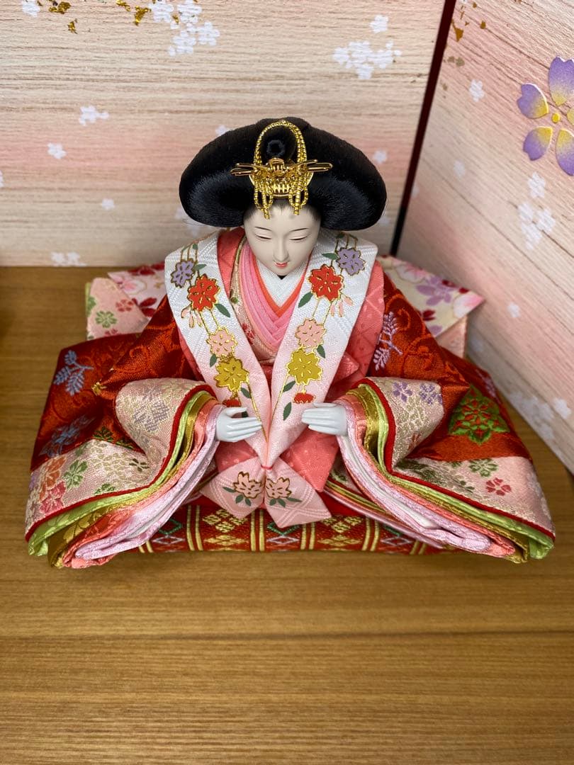 東京久月　雛人形　親王飾り収納セット・サイズ間口約５０×奥行約３０×高さ約４８㎝