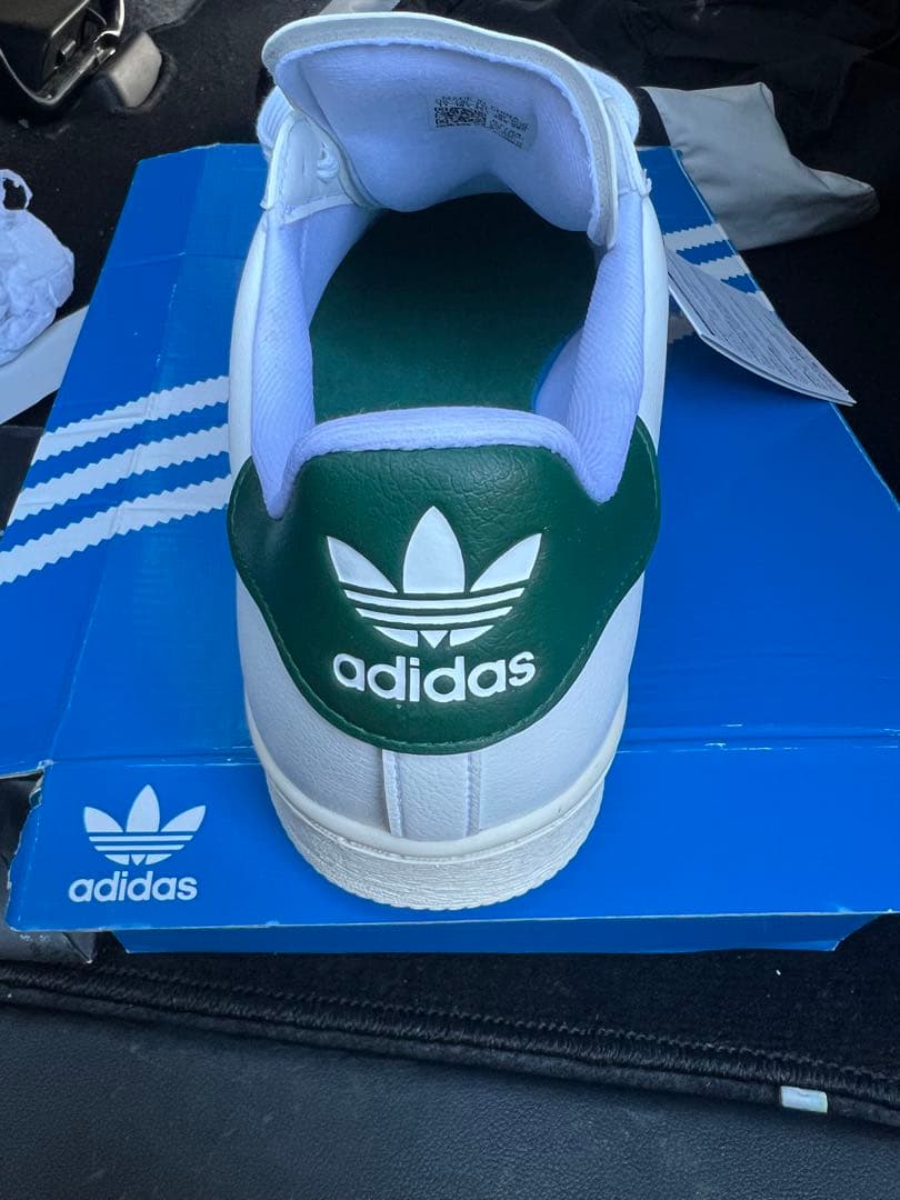 adidas スーパースター ホワイト/グリーン