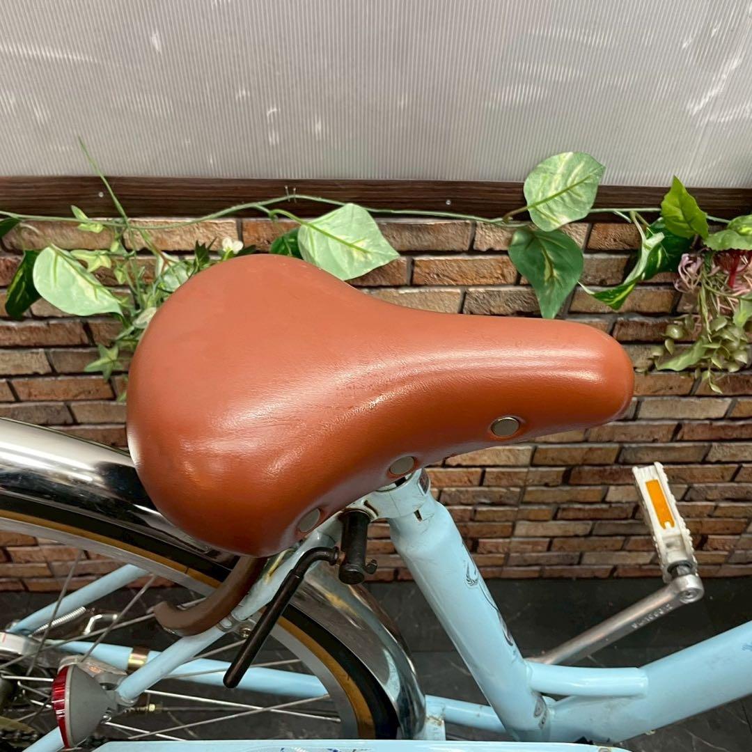 【110】子供用自転車 子供車 joyous 水色 26インチ 変速付き