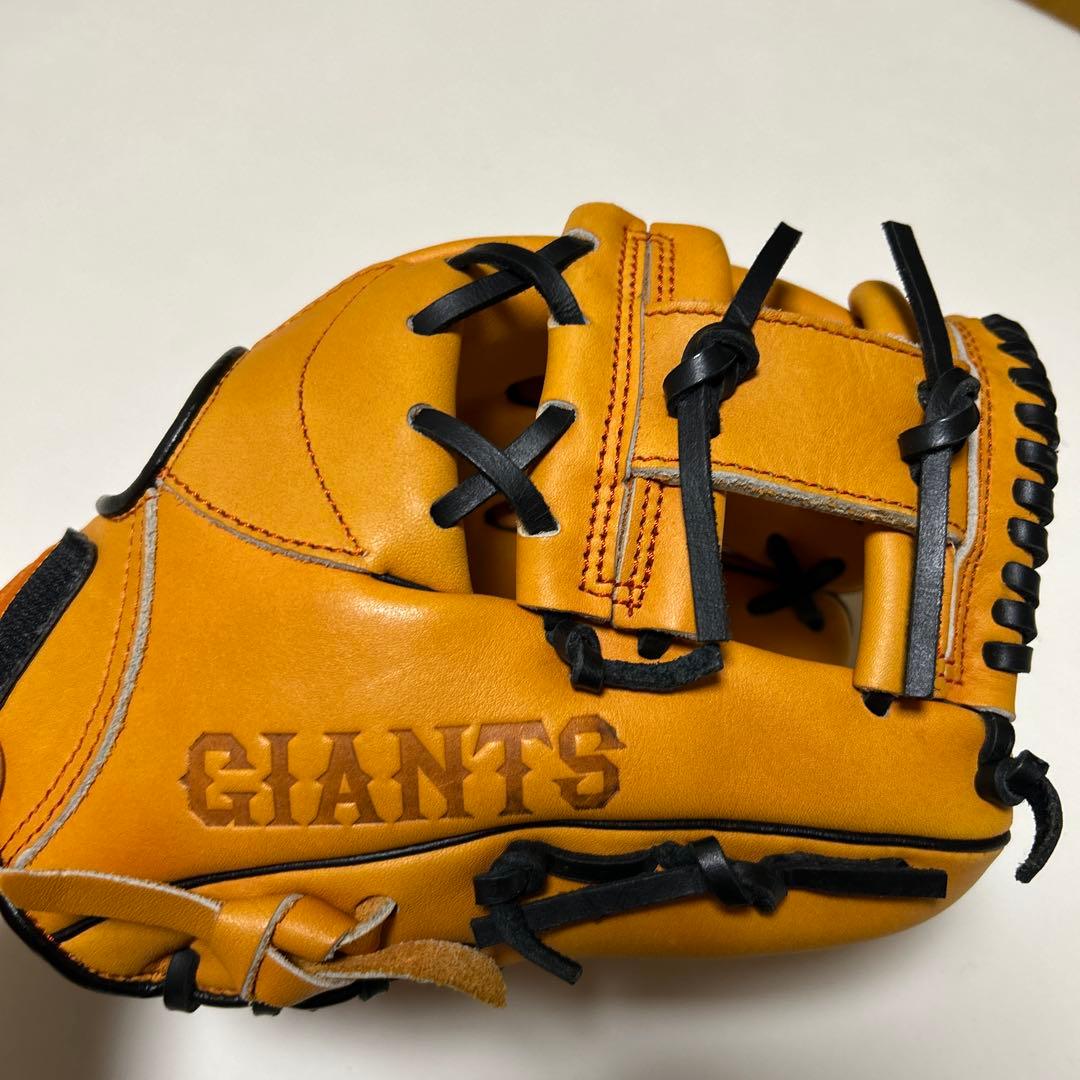 気*ラ様 adidas GIANTS 野球グローブ オレンジ