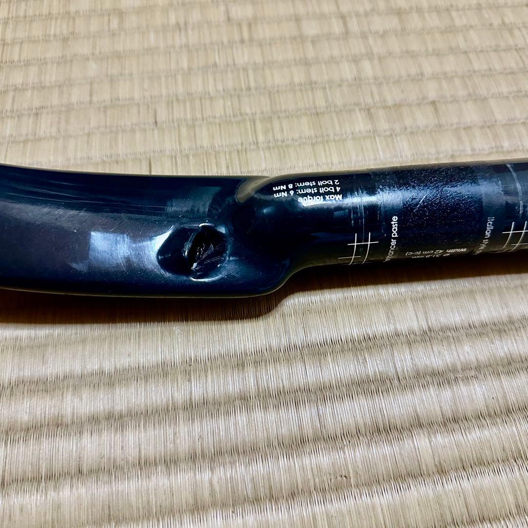 3T AERONOVA TEAM ハンドル 420mmカーボン エアロハンドル