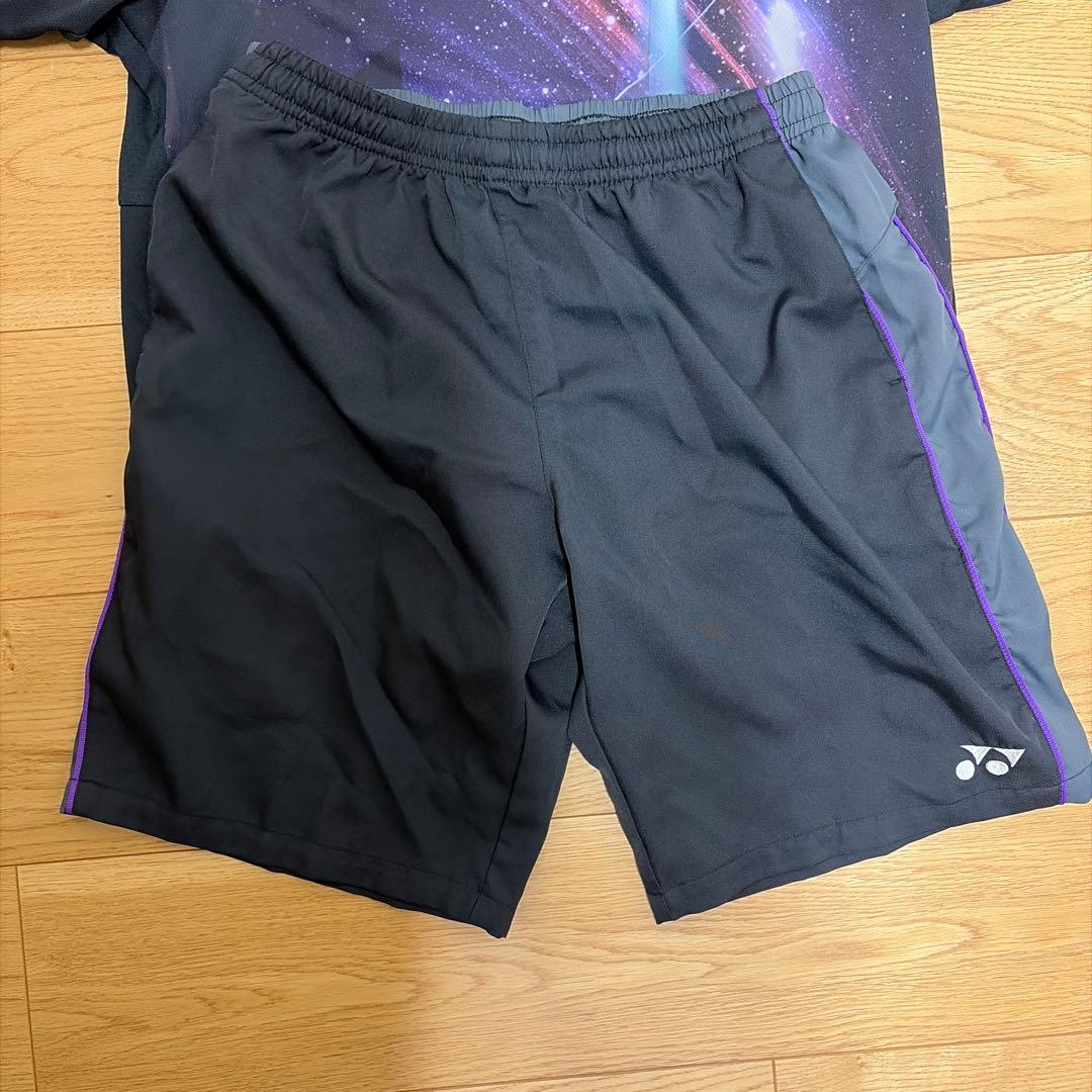 YONEX テニスウェア Lサイズ ブラック/パープル