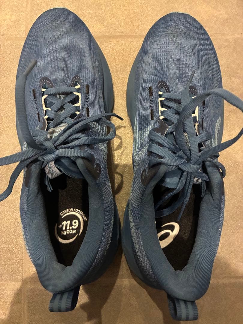 ノバブラスト5 ブルーASICS ランニングシューズ　25.5