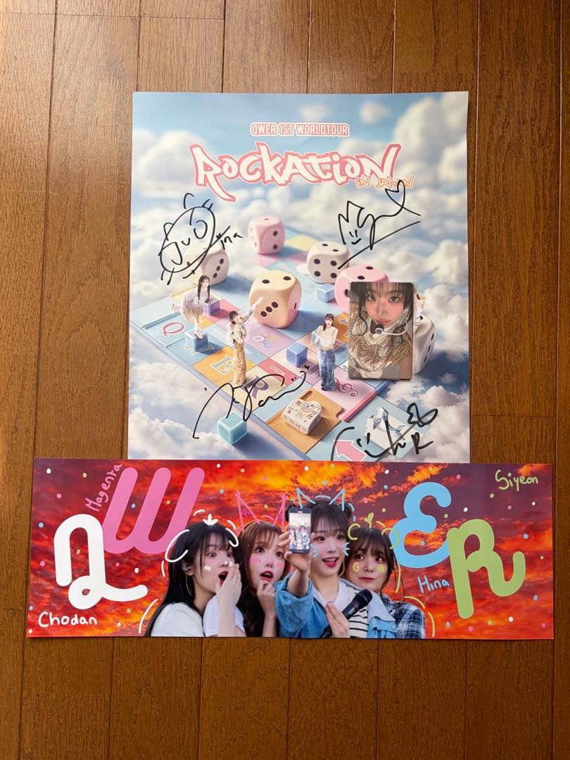 QWER ROCKATION サインポスター フォトカード スローガン セット