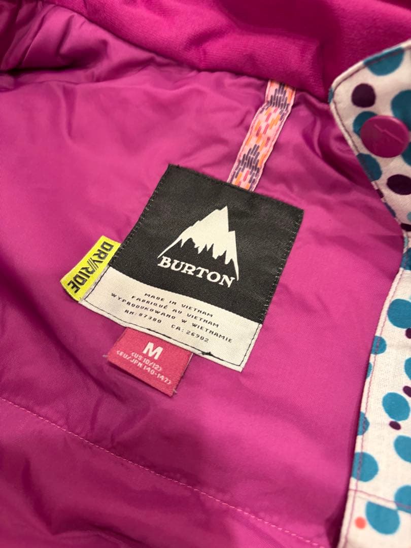 Burton スノーボードウェア M マルチカラー　クリーニング済み