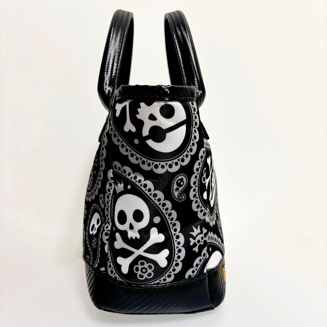 ラウドマウス　カートバッグ　ゴルフ　スカル　ペイズリー　puレザー ロゴ刺繍