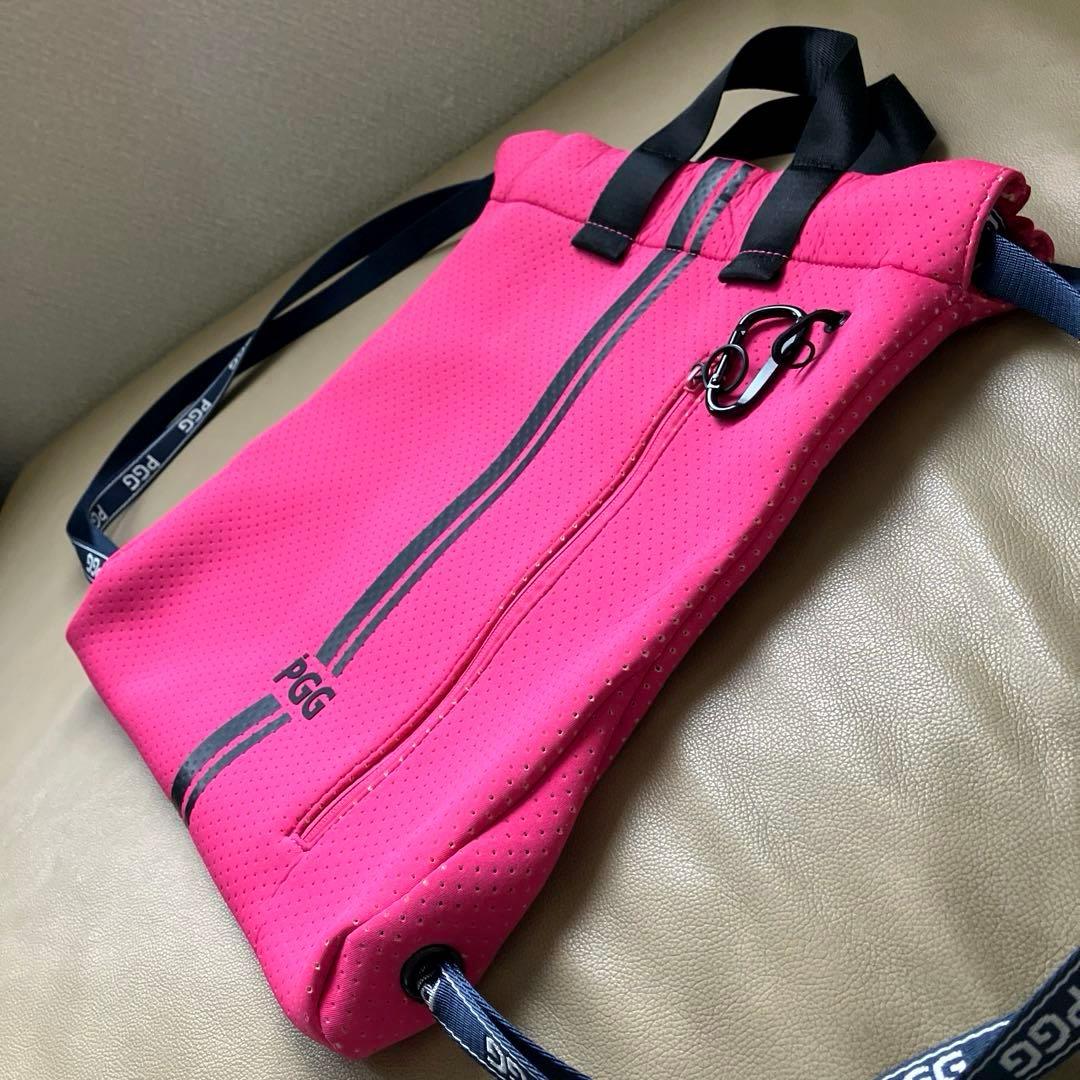 【美品】 パーリーゲイツ PEARLY GATES 巾着 2Wayバッグ