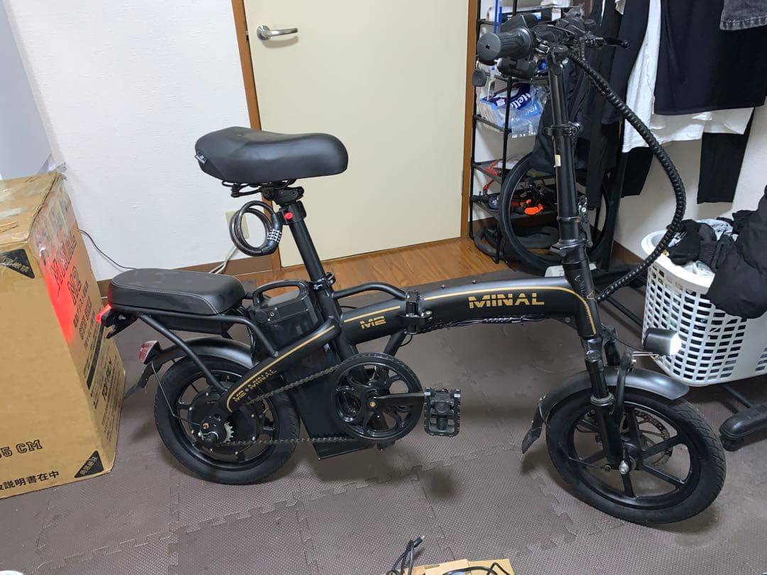 MINAL M2 折りたたみ電動アシスト自転車 ブラック