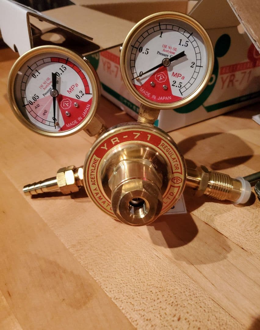 ガス調整器セット ツインホース 切断器