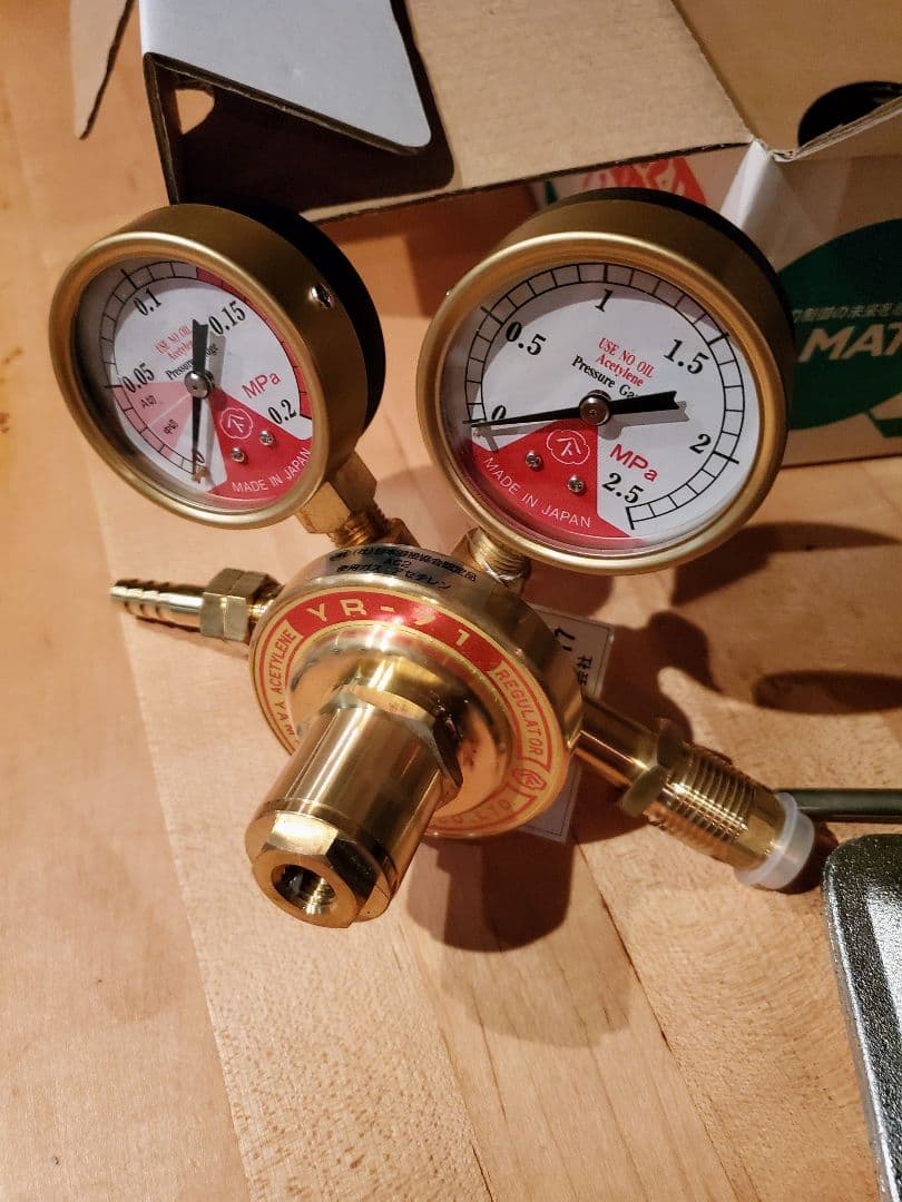 ガス調整器セット ツインホース 切断器