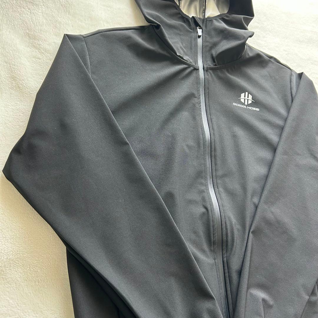美品 IWAMA サウナスーツ セットアップ 上下 トレーニングウェア 黒 M