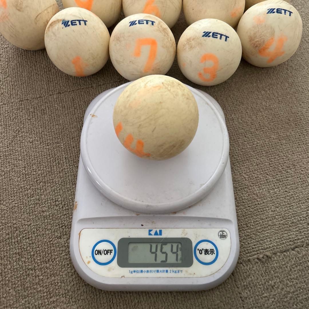 ZETT アイアン砂入りトレーニングボール 350g×11球、450g×2球