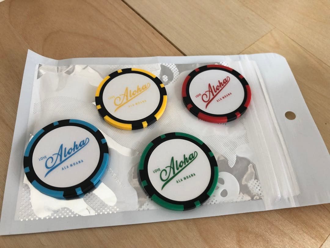 MtHhカラフルマーク＆ロナ＊ゴルフマーカー 4個セット 新品