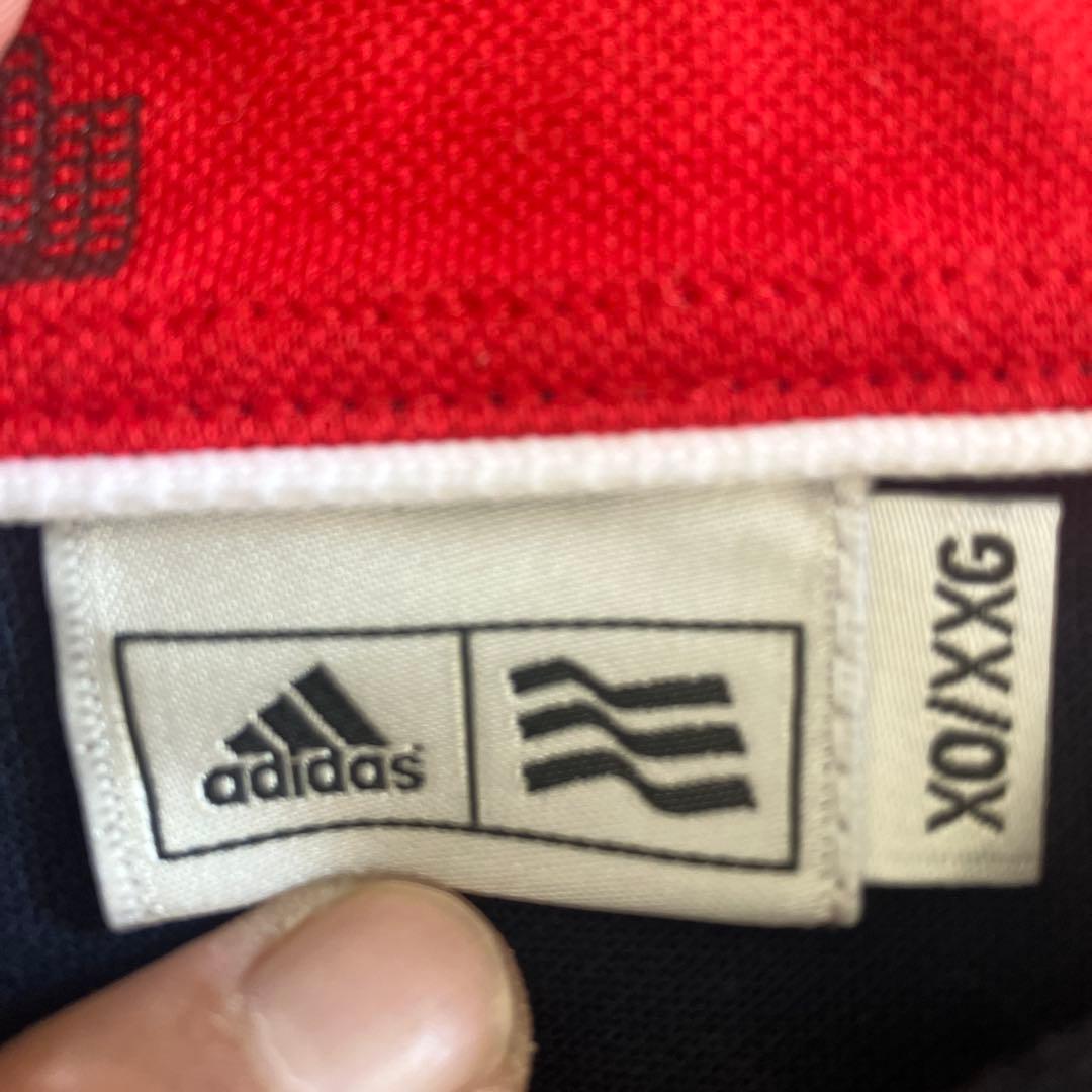 ADIDAS ポロシャツとキャップお揃いセット　ネイビー