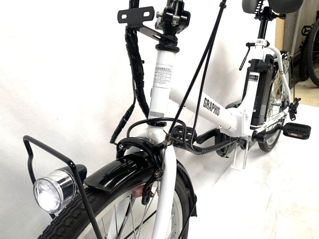 【即乘】送料無料GRAPHIS折り畳み電動アシスト自転車SHIMANO動作確認済