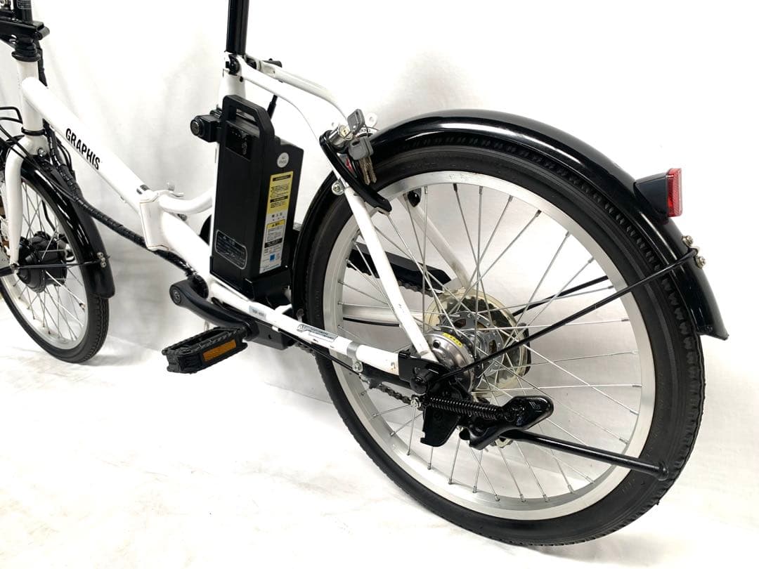 【即乘】送料無料GRAPHIS折り畳み電動アシスト自転車SHIMANO動作確認済