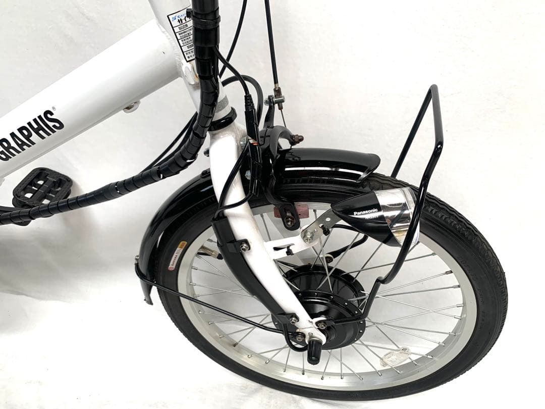 【即乘】送料無料GRAPHIS折り畳み電動アシスト自転車SHIMANO動作確認済