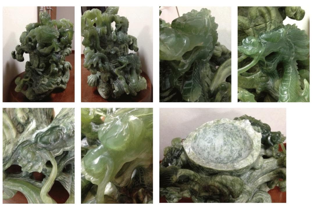 【商売繁盛】五頭龍の置物（華僑の縁起物）