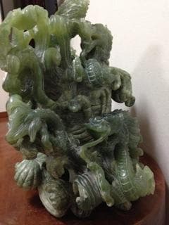 【商売繁盛】五頭龍の置物（華僑の縁起物）