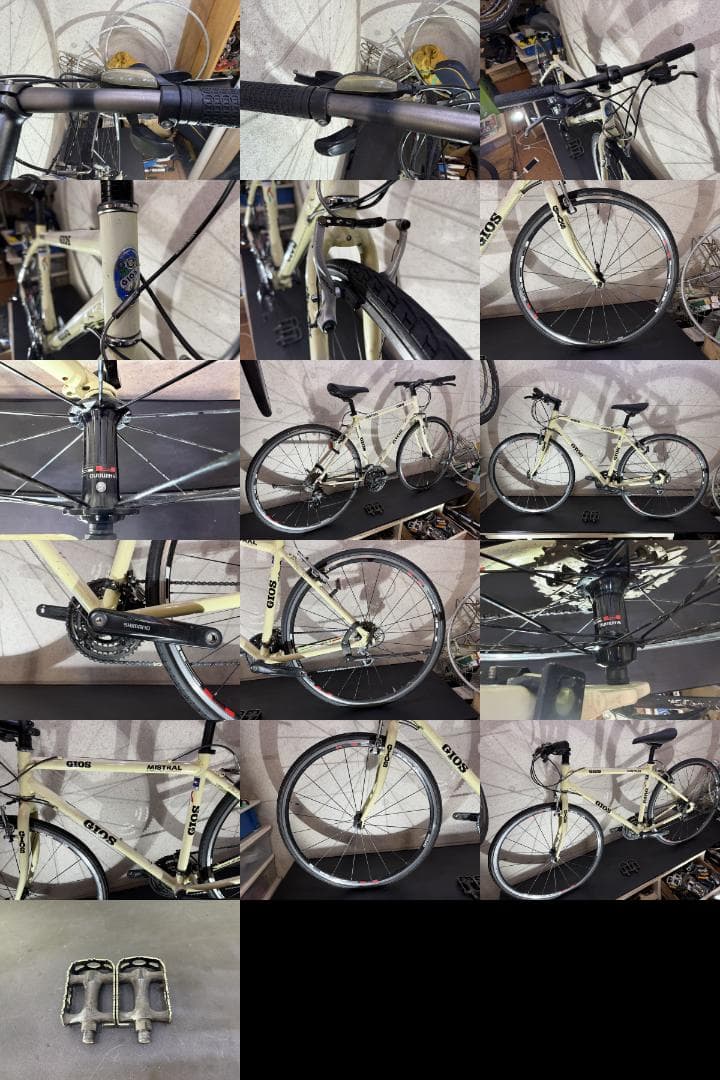 GIOS MISTRAL クロスバイク　アイボリー