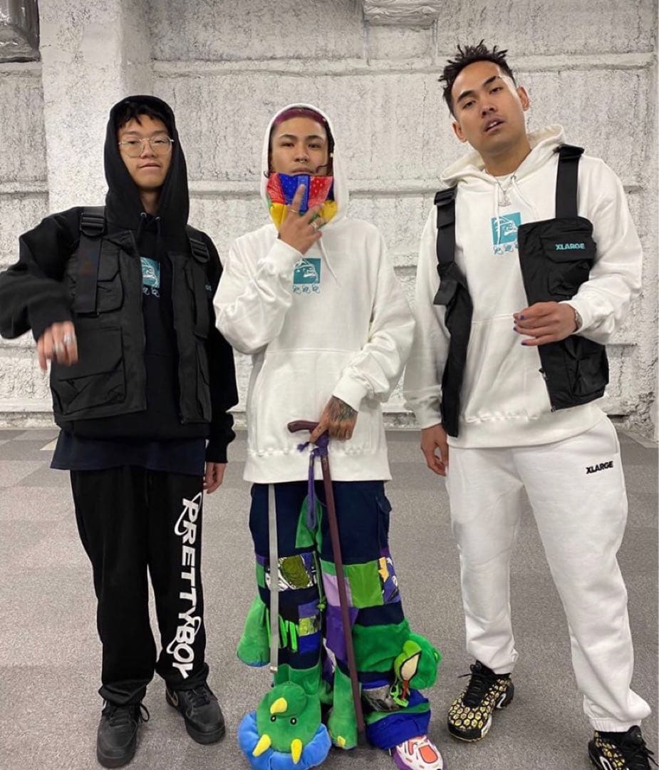 XLARGE×PRETTY BOY GEAR ブラックライフジャケット