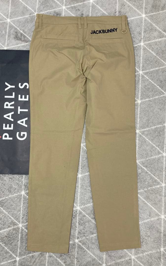 新品 パーリーゲイツ ジャックバニー ポリエステルツイル パンツ(5)Lベージュ