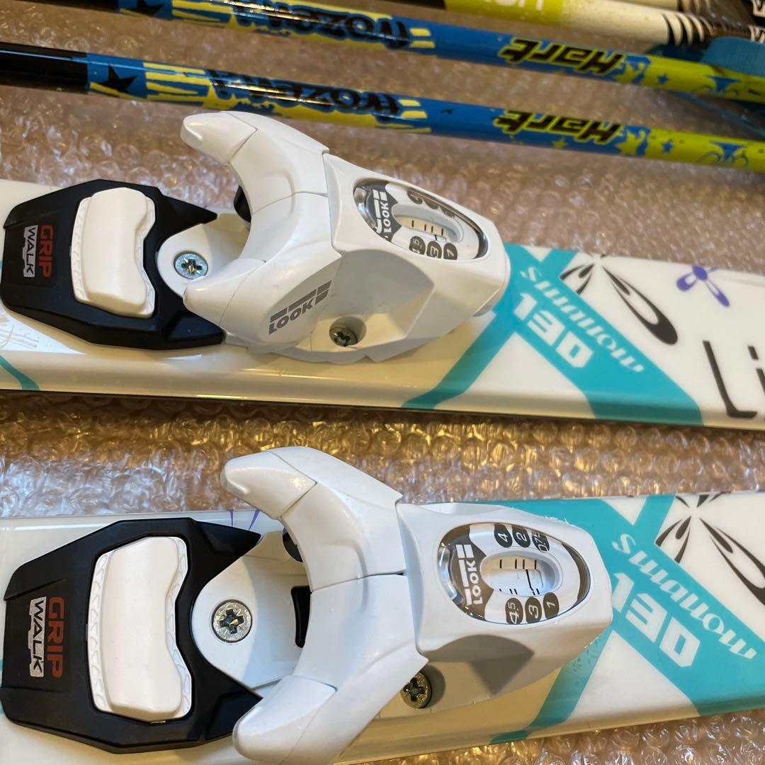 1回使用　スワロー　130 スキー板 ストック　サロモン　SALOMON