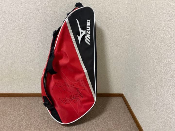 MIZUNO ソフトテニス ラケットバッグ(小林幸司選手サイン入り)