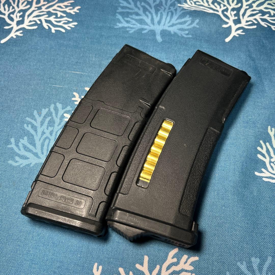 東京マルイ 次世代 m4 hk416 pmag ノーマル マガジン 二本